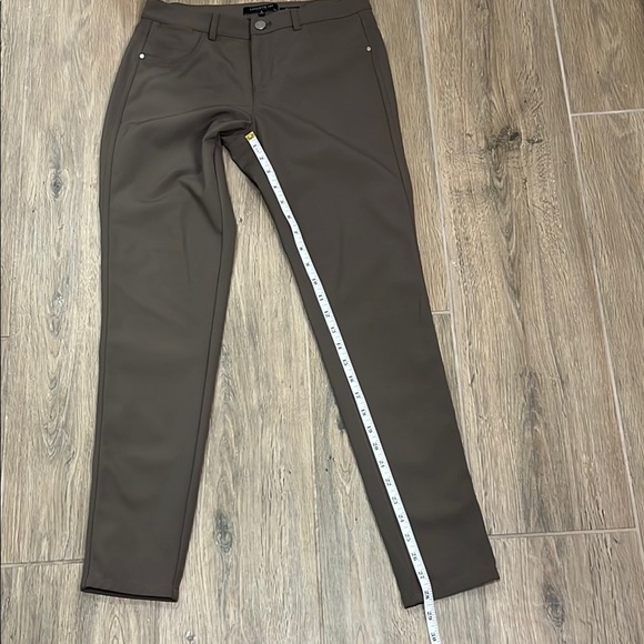 Lafayette 148 Pants New York Mercer Trousers Nougat Brown Dark Tan Stretchy Fall - Picture 10 of 13